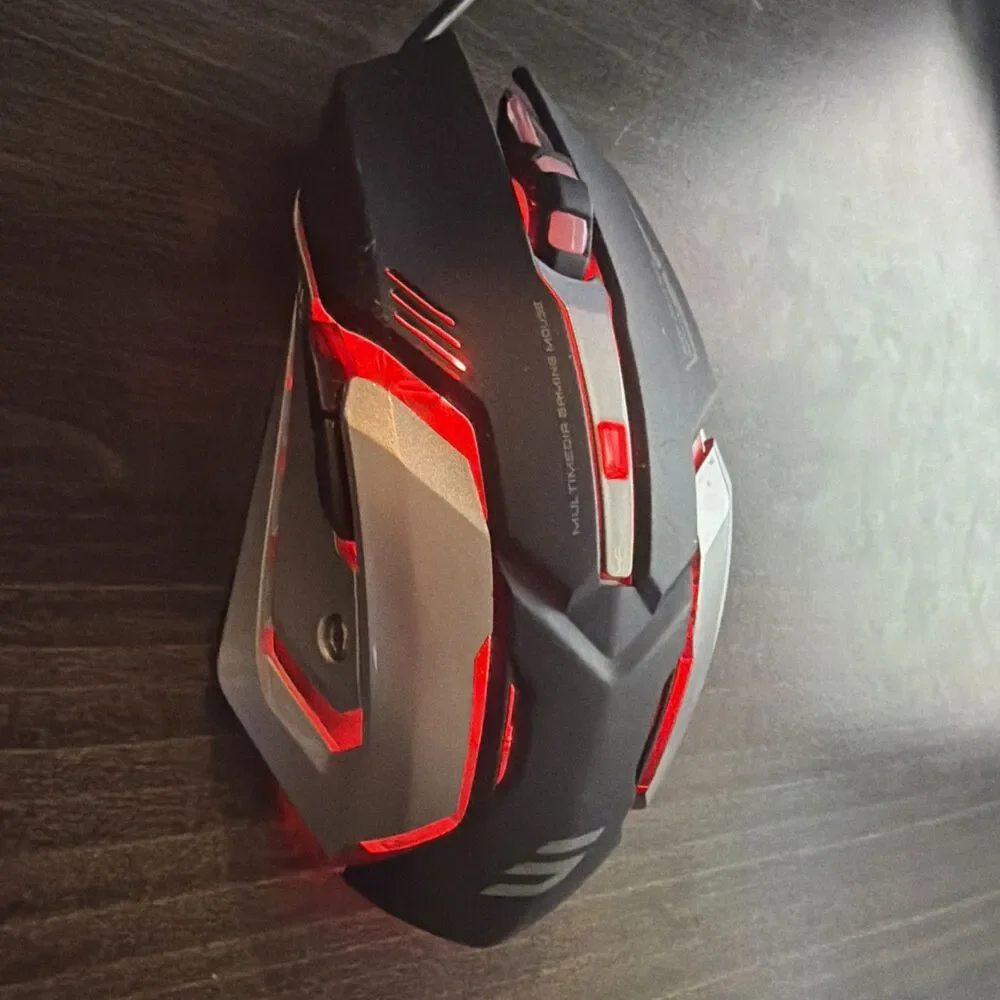 LENRUE V1 wired Gaming Mouse For Gamers or office and home Black